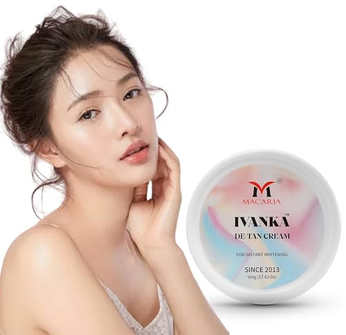 Crème Dé-Tan Ivanka avec Acide Kojique - Alpha Arbutine & Vitamine C - Éclaircissant et Anti-Pigmentation - Solution Dé-Tan Rapide pour Tous Types de Peaux - Sans Paraben & Testée Dermatologiquement