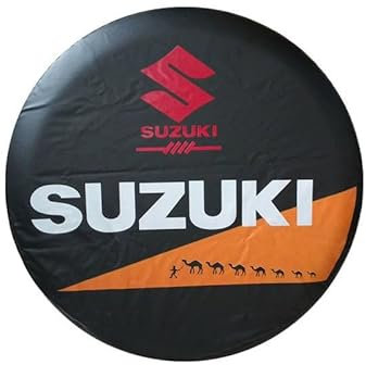 WEQTYSAB Auto-Reserveradabdeckung, für Suzuki Swift V Hatchback 2010-2017 Anti UV-Reifenschutz Reifenaufbewahrung Waterproof Staubdicht Reifenbezug Reifenschutzhülle,15in