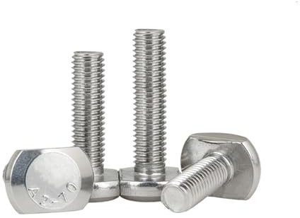 M5 M6 M8 M10 M12 M16 M20 T-förmige Gewindestange Klemmkappenschraube GB37 304 Edelstahl T-Nut-Schraube (Color : 60mm, Size : M12(1pcs))