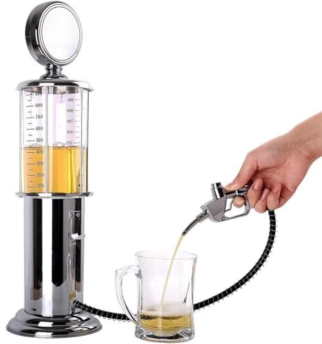 Leopacat Beer Dispenser,1000cc Capacity Beverage Container Drink Dispenser | Beer Tower with Dispensing Hose Dispensing System Nostalgic Design for Scotch Vodka Cocktails Bar Accessories Wedding Party