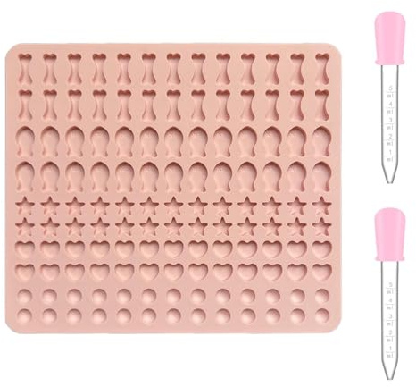 1 Molde Para Aperitivos Y 2 Goteros De Silicona, Molde Para Galletas Para Perros, Molde Para Hornear, Molde Con Forma Bonita, Molde De Silicona Resistente Al Calor