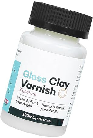 Barniz de arcilla, 120 ml, esmalte de secado al aire, resistente al agua, accesorio para manualidades de larga duración en yeso, madera, pintura al óleo y cerámica