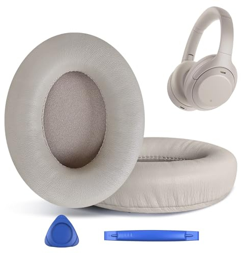 hopopower Replacement Ear Pads for Sony WH-1000XM4 (WH1000XM4) Over-Ear Headphones, Earpads Cushions with High-Density Noise Isolation Foam, Added Thickness