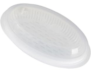 KOCKSHION Microwave Fish Steamer with Lid for Steaming Vegetables and Whole Carrots Quick Cooking