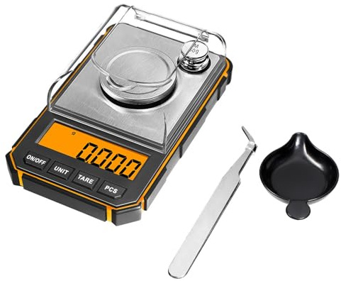 Báscula digital de bolsillo de precisión de 50 g/0,1 g, báscula digital pequeña, báscula de joyería, báscula electrónica portátil de viaje para alimentos