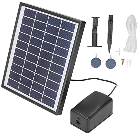Fontaine Solaire, Pompe Immergée Solaire, Kit Complet d’Installation, Panneau Solaire 180° Réglable - Écologique Économique, Installation Facile, Idéale pour Bassins et Aquariums
