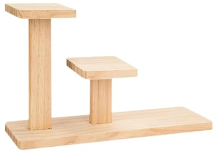 kowaku Support de Plantes en Bois pour Bureau Table Organisateur Porte Pot de Fleur Décoratif avec Forme Créative Adapté à L'Exposition Bureau Maison Café Ma, Style A