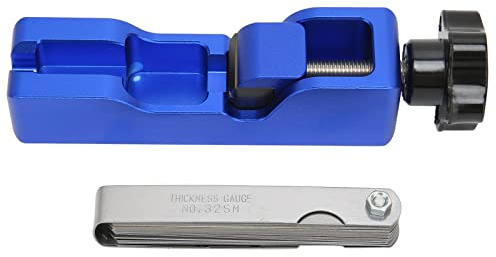 TKSE Strumento per la distanza delle candele con spessimetro universale per candele NGK 5671A 10mm 12mm 14mm 16mm (Blu)