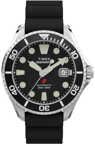 Timex Herren Analog Automatik Armbanduhr Deep Water Meridian