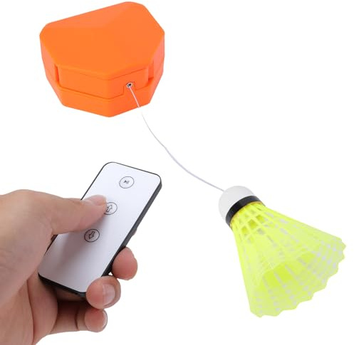 RiToEasysports Badminton-Rebound-Trainer, Verstellbares Selbsttrainingsgerät mit Fernbedienung für Indoor-Training, Erwachsene und Jugendliche