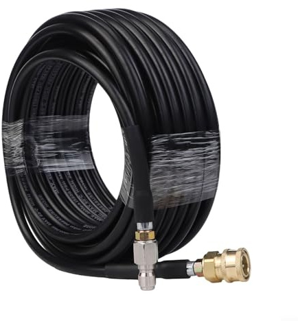Tubo flessibile per idropulitrice con connettore girevole per prestazioni di pulizia migliorate (20 m)
