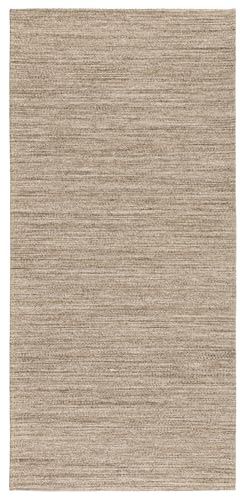 e-floor - Läufer - Flur Teppich rutschfest 75x160 cm - Boho Küchenläufer - Küchenteppich - waschbar - Weich - Kurzflor - geeignet fur Vorzimmer Küche Wohnzimmer - Siena - Beige Braun