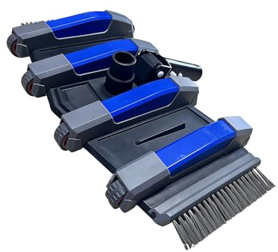 Aspirador para Piscina | Cabezal de Limpieza de 35 cm con Ruedas | Cabezal Aspirador Flexible,para Limpieza de Piscinas, Patio, césped, jardín, SPA y
