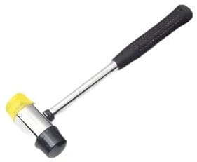 Rubber Mallet Double Face Tap Rubber Hammer 25/30/35/40/45mm Non-Slip Multifunctional Glazing Beads Hammers Nylon Head Mallet for Slabs, Bricklaying(25mm)