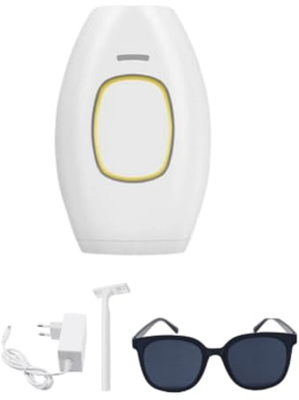 Solippy Loop IPL Depiladora Clásica,Depiladora IPL De Luz Pulsada, Alta Capacidad De Flash,5 Niveles De Energía,para Cuerpo Y Cara, Hombres Y Mujeres,Resultados Duraderos (Blanco)