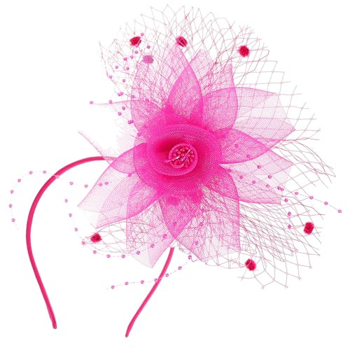 CAXUSD Elegantes Fascinator Stirnband aus Netzstoff für Damen mit Zartem Design und Feinem Material für Hochzeit Weihnachten und Festliche Anlässe