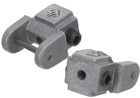 MOBUTOFU 2pezzi Supporto Lama per Seghetto Filo Morsetto di Ricambio senza Perno in Metallo Resistente con Blocco di Accoppiamento per Lavorazioni di Precisione Metallo Accessorio Utensile