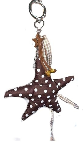 Wiffe Chaîne de pull bijoux avec pendentif étoile à pois collier en tissu doux réglable pour tenues décontractées chaîne de pull à breloque étoile unique