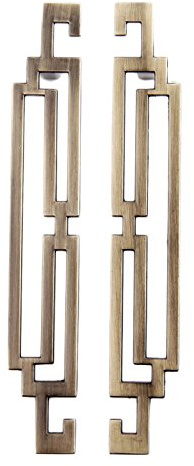Mgoodoo Griff Möbelgriffe für Schrank,Schubladegriff aus Zinklegierung,Europäischen Stil Küchengriff Antique Bronze, Lochabstand-128mm, 5 Stück