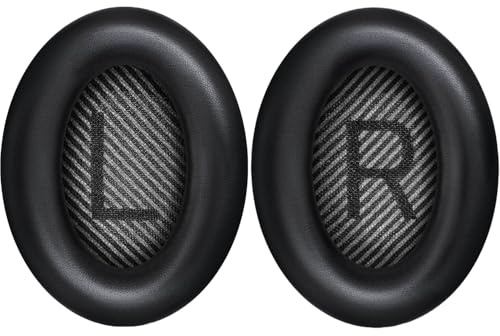 Bingle Coussinets d'oreille pour Bose QuietComfort 35(QC35II) Noir