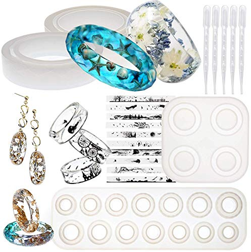 musykrafties Armband Silikonform Ring Armreif Epoxidharz Formen Ohrringe Schmuckherstellung Kunsttropfer Harzfolien Set