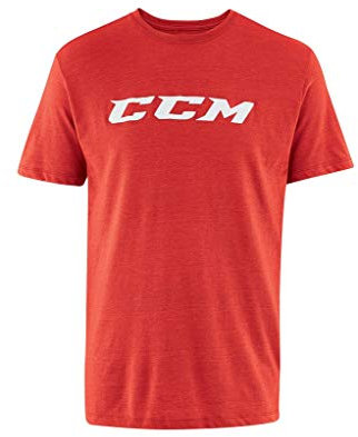 CCM Hockey Logo Tee - Red - Senior XS