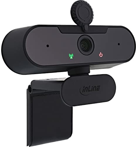 InLine® Webcam FullHD 1920 x 1080/30 Hz con Enfoque automático, Cable de conexión USB Tipo C.