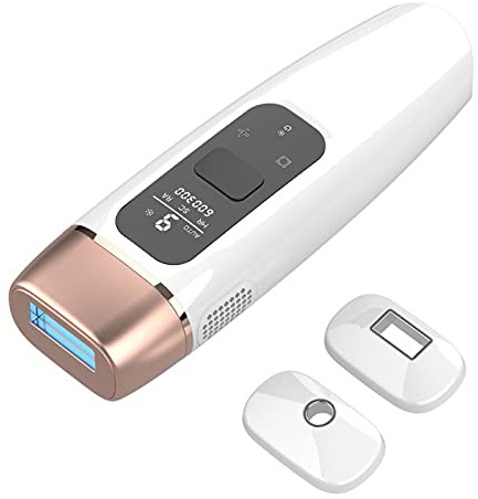 Dispositivo de depilación IPL con enfriamiento con hielo, sistema de depilación permanente de 600000 flashes, máquina de depilación indolora para hombres y mujeres, cuerpo, cara, zona de bikini