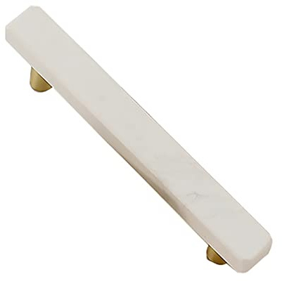 Möbelgriffe, Modern Schubladengriff aus Marmor Ziehgriff Griffe Türgriff Ledermöbelknöpfe Schrankgriffe für Schränke, Kleiderschrank, Schublade, Küche,1 Stück (Size:Hole Spacing 128mm) | Türgriff Schrankgriffe Küchengriffe Schubladengriffe Kommodenknöpfe für Schränke Kleiderschrank Küche Badmöbel,1 Stück