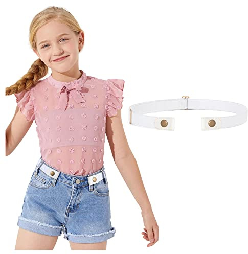 JasGood Schnallenfreier Gürtel für Jungen oder Mädchen, Elastischer Unsichtbare Gürtel Ohne Schnalle für Kinder