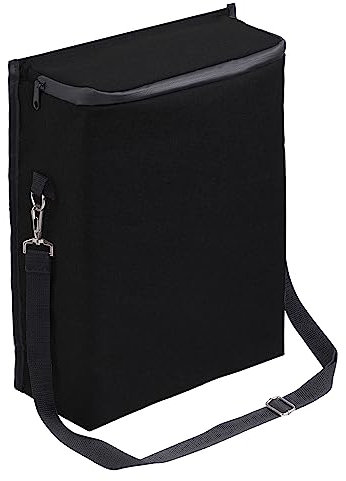 Meister Kühltasche 13 L - Isoliertasche für Einkauf, Picknick und Ausflug - Mit Schultergurt und Seitentaschen - Wasserdicht - schwarz