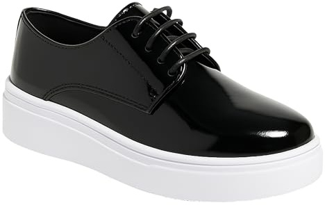 SIRRI pojkar svarta Gibson skor, klassisk slip-on design för formella och avslappnade kläder, Svart, 31 EU