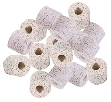 Didiseaon 500g Aquarium Filter Rings Biological Filter Media Ceramic Rings for Fish Tank Bio Filtration Suitable for Freshwater and Saltwater Aquariums