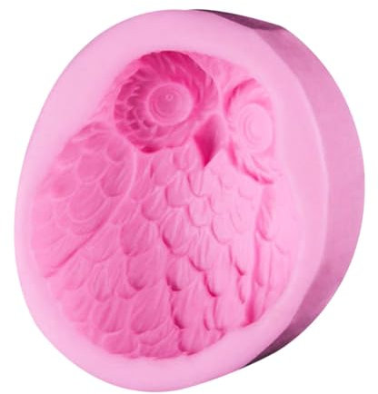 LIFKOME Rosa Silikon Eulen Backform Fondant Form Flüssigsilikon Antihaft Kuchen Deko Backwerkzeug