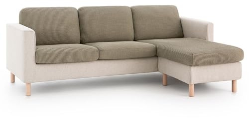 Bali Bezug für Sitz- und Rückenkissen, für Sofa- und Sesselkissen, Multielastisch, maximale Anpassungsfähigkeit und weiche Haptik, maschinenwaschbar, Größe S, Größe S Größe 45-65 cm, Grün C06
