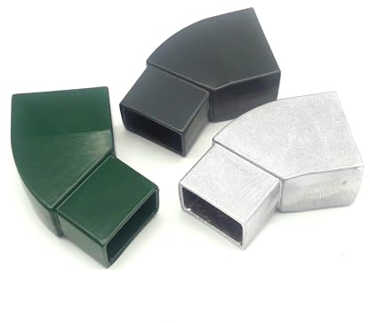 Pfostenadapter Zaunerhöhung Zaun Gitterzaun Doppelstabmattenzaun 45° Steckadapter (Grün)