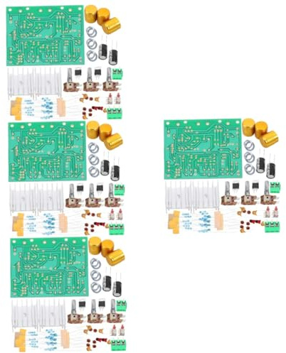 Mobestech 4sets Amplifier Board Subwoofer Power Amplifier Board Dual Channel Audio Stereo Amp Module for Bass Amp