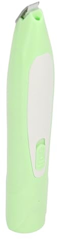 Dog Trimmer Cordless Trimmer for Dogs with LED Light and Hair Brush, Small Dog Trimmer Clippers for PAWs, Eyes, Ears, Face, Butt (Green)