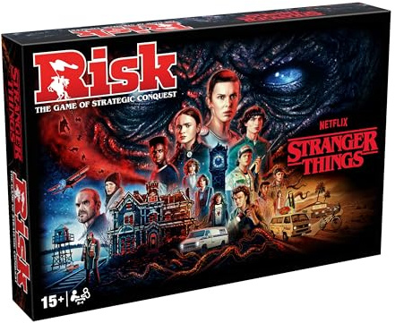 Stranger Things RISK Board Game Familiy Game Strategy Game use tactics, diplomacy, and resources 2–5 players and makes a great gift for fans aged 15 and up