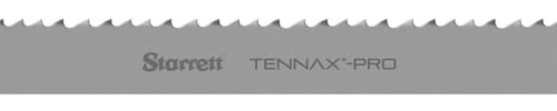Starrett Tennax Pro Bi-Metal Band Saw Blade for Cutting Pipes, Tubes, Structural Profiles, Bundles - 12' Length, 1-1/4 Width, .042 Thickness, 4-6 TPI - 99580-12
