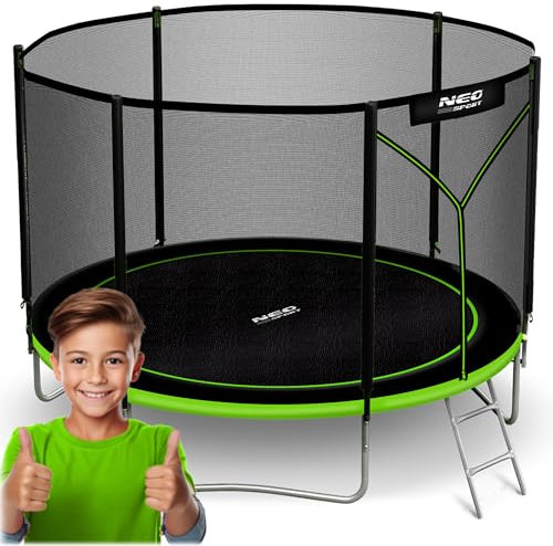 Neo-Sport Trampolin Für Kinder Outdoor Garten Mit Externem Sicherheitsnetz Leiter Gartentrampolin