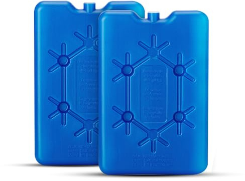 Reusable Freezer Blocks Ice Packs (2 Pack, 200g) | Long-Lasting Ice Board for Cooler Bags, Lunch Boxes, Travel, Picnics & Outdoor Activities – Keeps Food & Drinks Cold