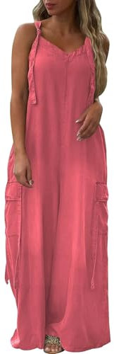 Generisch Jumpsuit Latzhose Damen schwarz Hosenanzug schwarz Glitzer Overall leicht Einteiler Jumpsuit Arbeitslatzhose kurzgröße Overall Baby (Pink, S)
