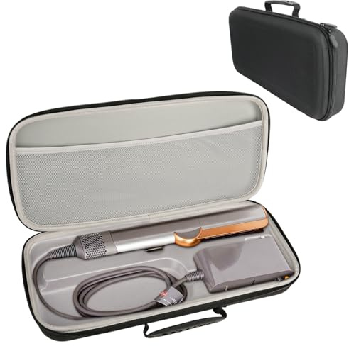 Yqhugbc Mallette rigide pour fer à lisser Dyson Airstrait HT01, Sac de Transport Portable, étanche, étui de Rangement étanche et Résistant Aux Chocs, pour Accessoires D'alimentation, Solide