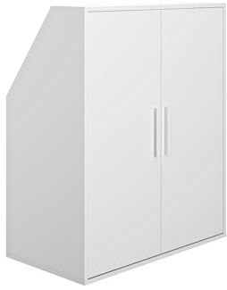 Vente-unique-Schrank unter Dachschräge mit 2 Türen - WeiÃ - ADEZIO