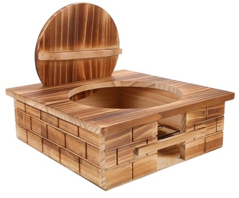 SOPOTUTU Support de Cuisinière Vintage pour Cuisine Étagère Dexposition pour Mini Poêle Support Wok Polyvalent pour Restaurant et Maison Design Rétro