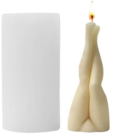 Molde Para Piernas De Mujer: Forma Sexy De Silicona 3D De 12 Cm, Molde De Fundición Creativo, Forma Flexible Resistente Al Calor, Material De Liberación Suave, Kit Profesional | DIY Jabón Colgante Yes