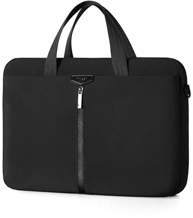 Timeet Laptoptasche 17 Zoll mit Abnehmbarem Schultergurt 360°-Schutz 17 3 Zoll Laptop Tasche Arbeitstasche Damen Herren Aktentasche für Business School Reisen Schwarz