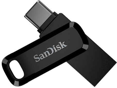 SANDISK Ultra Dual Drive Go USB Type-C 2 TB (Android Smartphone Speicher, USB Type-C & Type-A-Anschluss, 400 MB/s Lesen, Nutzung als Schlüsselanhänger möglich)