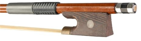 Geigenbogen 4/4 3/4 1/2 1/4 1/8 Größe Violinbogen Brasilholz Rundstab Weißes Rosshaar Mit Wenge Fröschen(3-4)